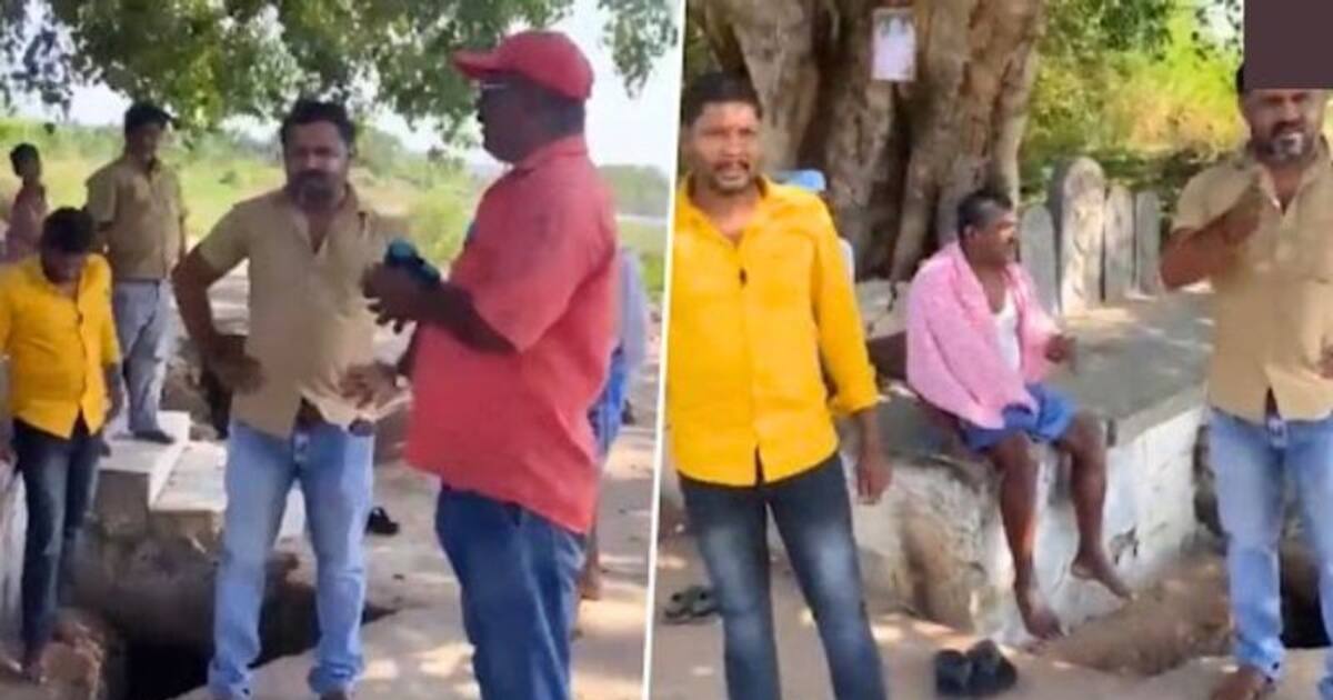 கரண்ட் பில் கட்ட மாட்டோம்.. காங்கிரஸ் வாக்குறுதி என்னாச்சு.! மின்வாரிய ஊழியரிடம் வம்புக்கு போன கிராமத்தினர்