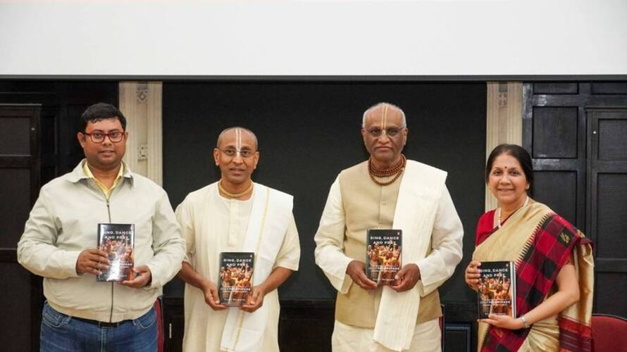 Sing Dance and Pray book releases in Uk By ISKCON Bengaluru skr Sing Dance and Pray book releases in Uk By ISKCON Bengaluru skr