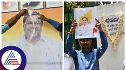 Karnataka CM announcement Siddaramaiah supporters celebrate Before the announcement CM of karnataka gow