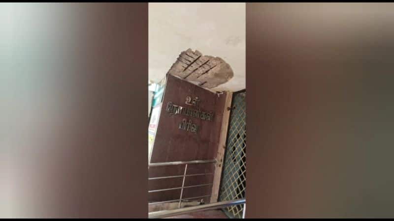 2 attenders injured as roof collapses at Tanjore Government Hospital