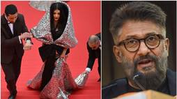 Vivek Agnihotri criticises costume slaves helping Aishwarya Rai with her dress at Cannes sgk