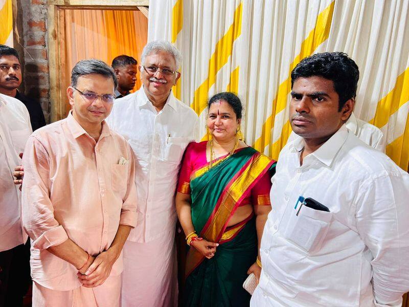 Annamalai attended the housewarming ceremony of former BJP executive KT Raghavan
