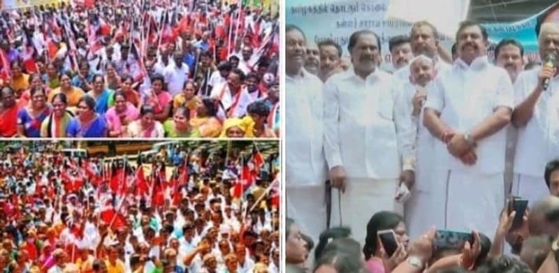 AIADMK protests across Tamil Nadu condemning DMK government activities