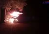 A car hit a tree by a dog that crossed near coimbatore 