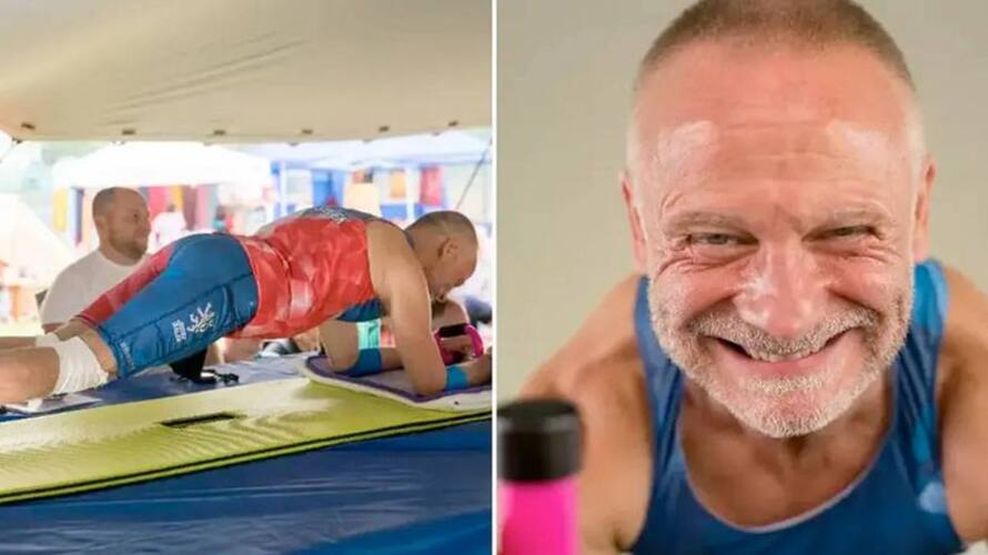 Guinness World Record holder for 10 hours in Plank position.. Viral video Guinness World Record holder for 10 hours in Plank position.. Viral video