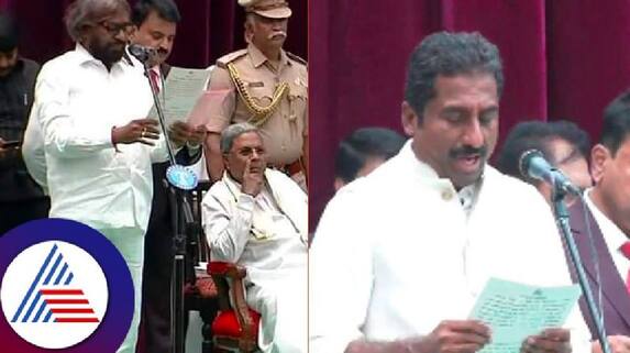 Ishwar Khandre and Rahim Khan appointed as new ministers at bidar rav Ishwar Khandre and Rahim Khan appointed as new ministers at bidar rav