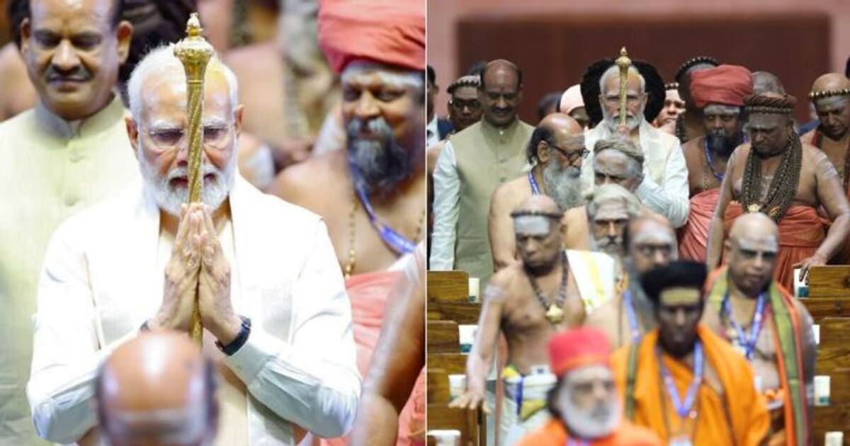 செங்கோலை வைப்பதற்கு முன்பு யோசித்த பிரதமர் மோடி.! ஆதீனங்கள் ஆச்சர்யம் - இதை நோட் பண்ணிங்களா!