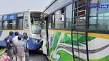 Govt bus - Private bus head-on collision near Neyveli! 