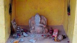 Ganesha Idol Vandalised By Entering Temple Overnight Miscreants At Kadugodi Bengaluru gvd