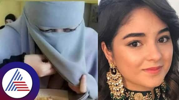 Dangal girl Zaira Wasim tweets eating food with hijab creating controversy over personal choice Dangal girl Zaira Wasim tweets eating food with hijab creating controversy over personal choice