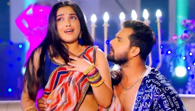 Amrapali Dubey Sexy Video Bhojpuri Actress Khesari Lal S New Song ‘palang Sagwan Ke Goes
