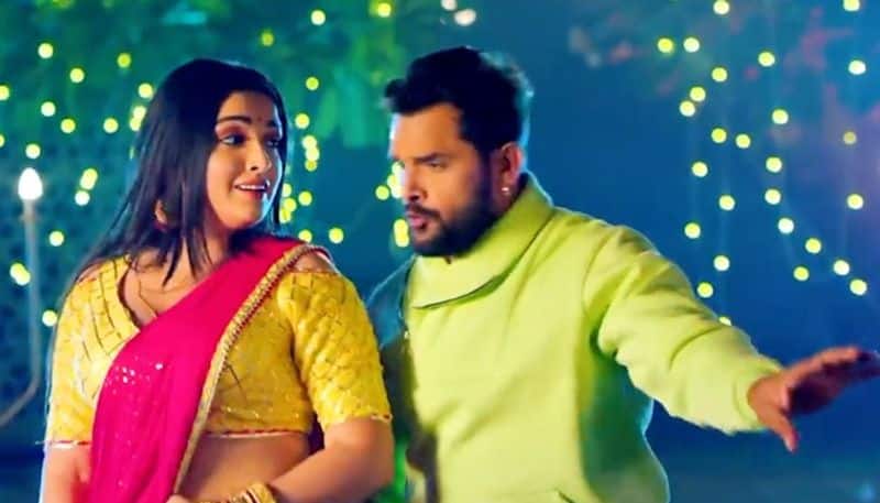 Amrapali Dubey SEXY video Bhojpuri actress Khesari Lal Yadav new romantic song Palang Sagwan Ke goes viral-WATCH  RBA