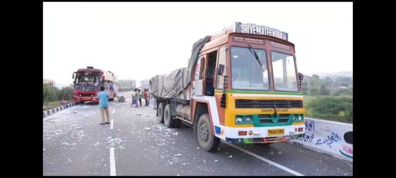10 passengers highly injured omni bus accident in salem district