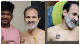 Raghavendra Rajkumar gets tattoo of puneeth rajkumar on chest nbn