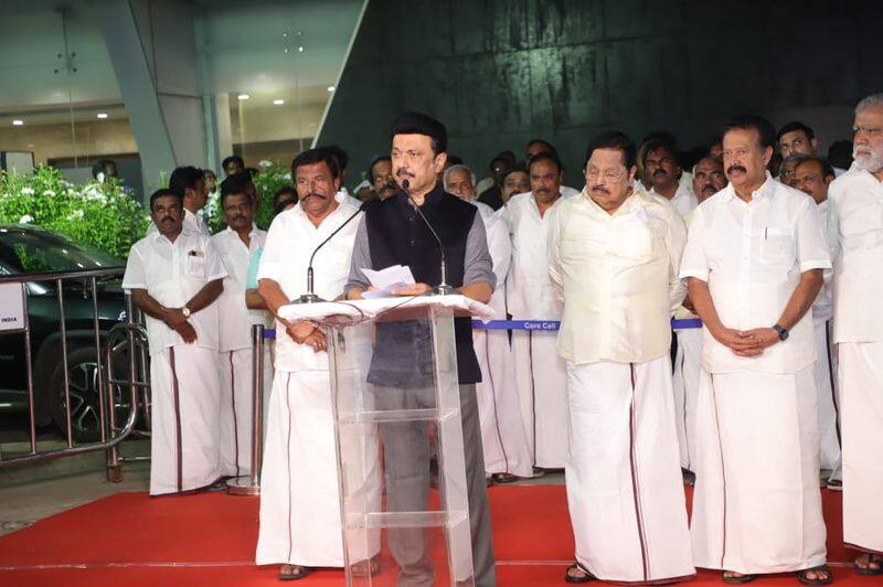 MK Stalin returned to Chennai after the visit to Singapore and Japan 