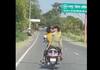 Guys Kiss On Moving Scooty in UP the video goes viral on social 