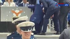 Biden falls in US airforce academy graduation cermony - bsb
