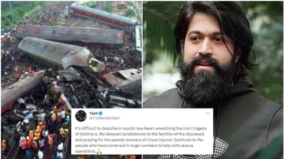 coromandel express accident: KGF star Yash offers condolence to odisha train tragedy sgk coromandel express accident: KGF star Yash offers condolence to odisha train tragedy sgk