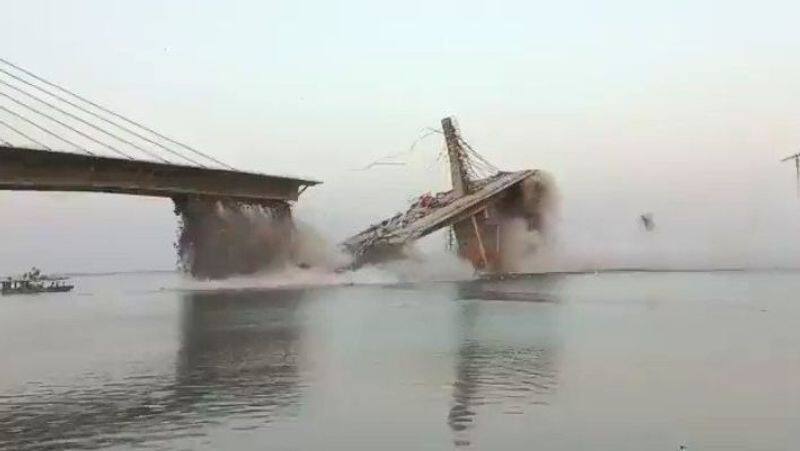 Under construction bridge collapses in Bihar's Bhagalpur video goes viral