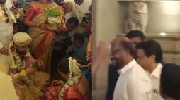 Super star Rajinikanth visits abhishek ambareesh and Aviva bidapa wedding sgk