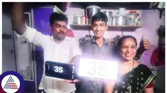 A perfect 35 in all six subjects Thane teen and family celebrate his clearing of exam kannada news gow 