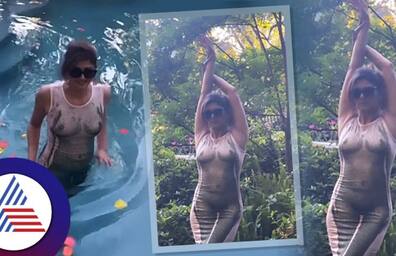 Pooja Batra crossed all limits of shamelessness showed off her body wearing skin coloured dress suc