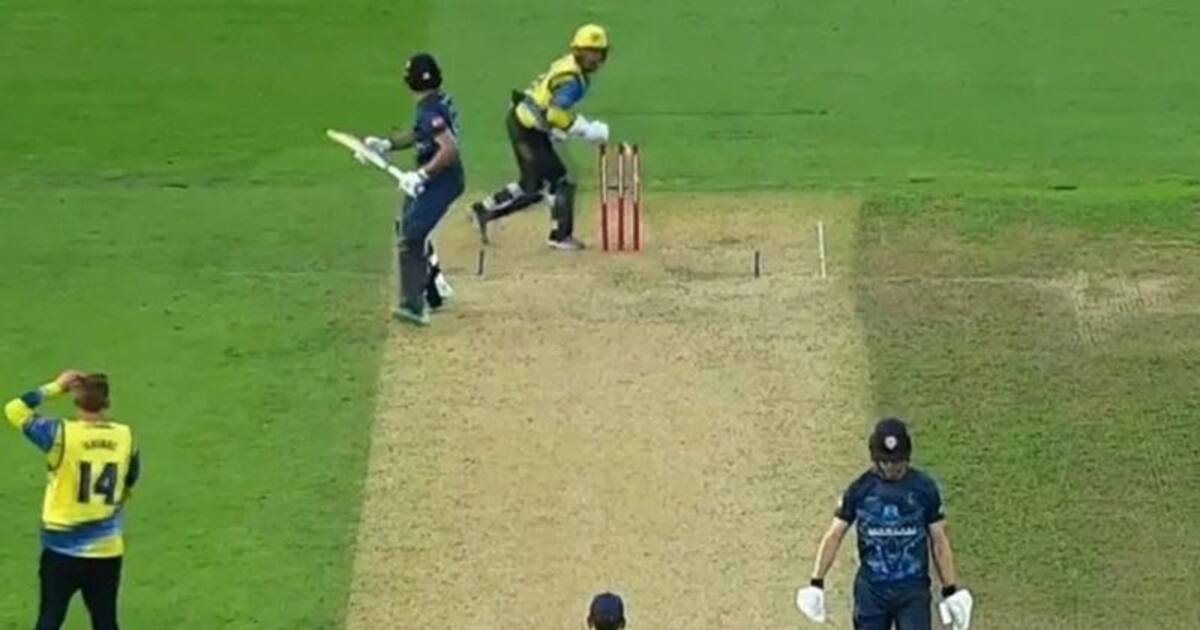 Haider Ali's Bizarre Dismissal Leaves Fans 'Stumped' in T20 Blast Match ...