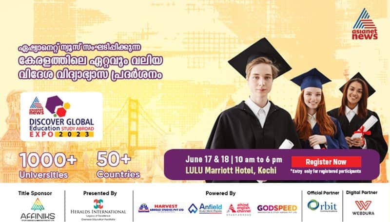 Kerala biggest foreign education expo is back in Kochi on June 17,18 registration details here asd