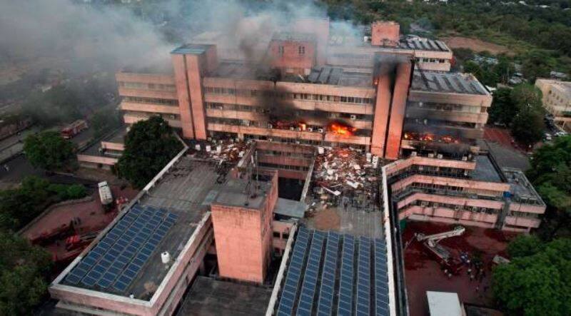 Massive Fire At Bhopal Building Put Out After Army Intervention