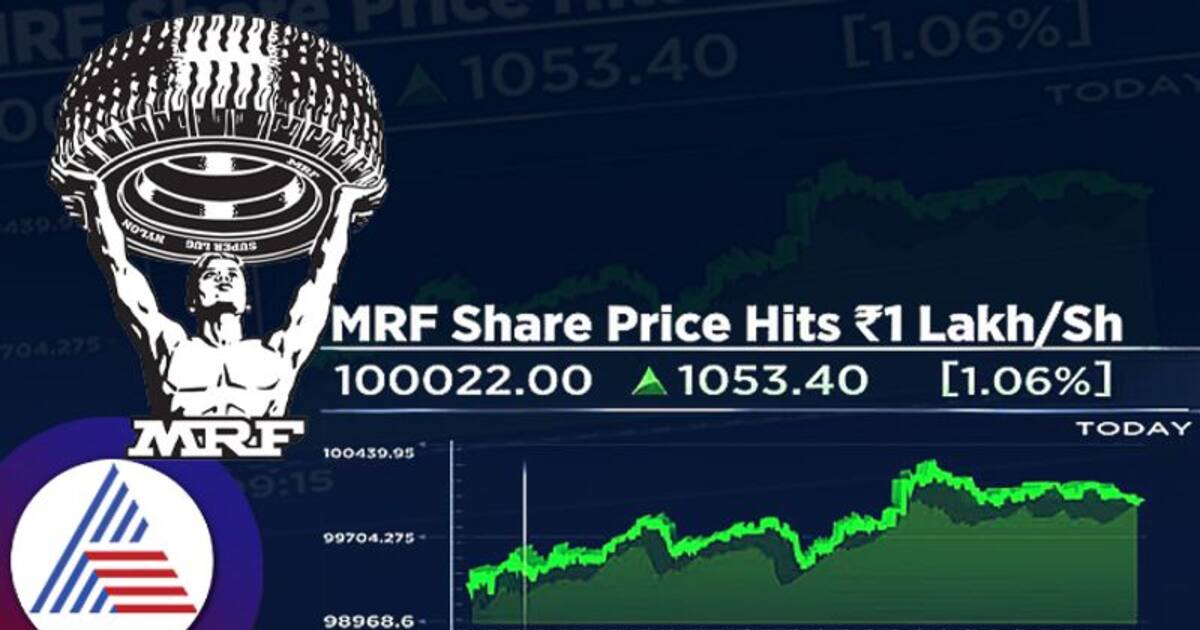 ஒரு லட்சம் ரூபாயைத் தாண்டிய MRF பங்கு மதிப்பு! இந்தியப் பங்குச்சந்தை வரலாற்றில் புதிய மைல்கல்