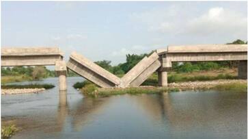 Under Construction Bridge Collapses In Gujarat's Palanpur lns Under Construction Bridge Collapses In Gujarat's Palanpur lns