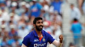 Jasprit Bumrah bowled 10 overs and take a wicket against mumbai team in practice match in alur Jasprit Bumrah bowled 10 overs and take a wicket against mumbai team in practice match in alur