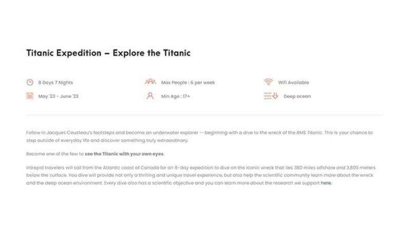 SHOCKING Despite Titan horror, OceanGate still advertising $250,000 trips in 2024 to Titanic wreckage snt