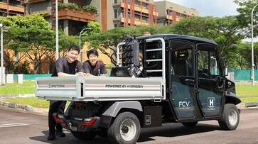 Singapores first hydrogen-powered light vehicle will be tested at the JDC Jurong Innovation Park for a year Singapores first hydrogen-powered light vehicle will be tested at the JDC Jurong Innovation Park for a year
