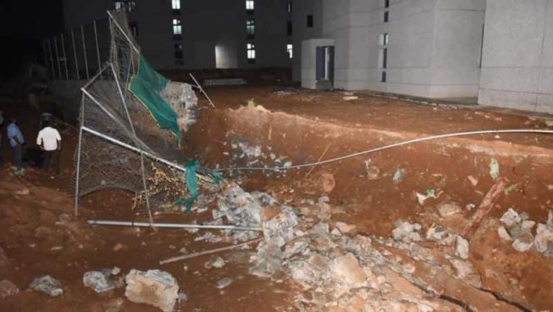 coimbatore college compound wall collapse...death toll rises to 5