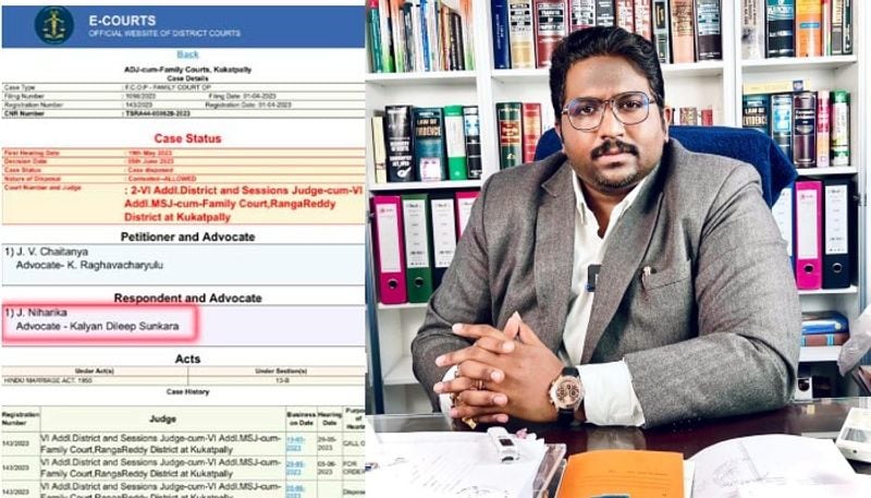 he is the lawyer for niharika in divorce dtr