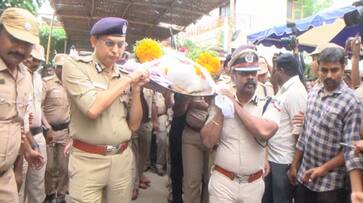 dig vijayakumar suicide dgp shankar jiwal paid respect 21 gunshots fired by police dig vijayakumar suicide dgp shankar jiwal paid respect 21 gunshots fired by police
