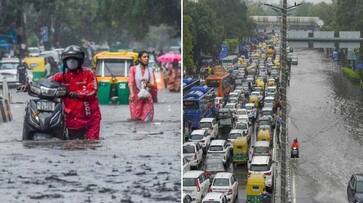 Delhi rains: Yellow warning issued as heavy rains, and water logging plague national capital Delhi rains: Yellow warning issued as heavy rains, and water logging plague national capital
