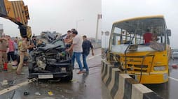 WATCH School Bus-SUV crash on Delhi-Meerut expressway near Ghaziabad, 6 killed