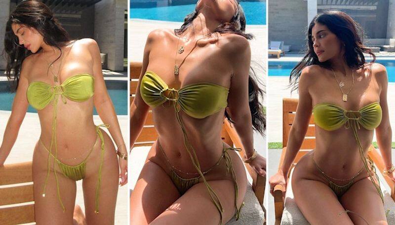 Kylie Jenner HOT Photos: Supermodel shocks fans with Hourglass figure in  Olive green Bikini (PICTURES)