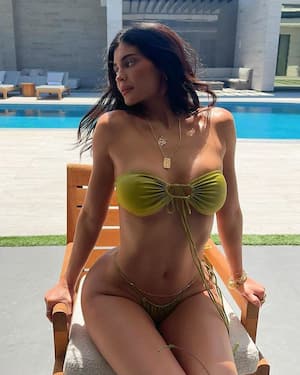 Kylie Jenner HOT Photos: Supermodel shocks fans with Hourglass figure in  Olive green Bikini (PICTURES)