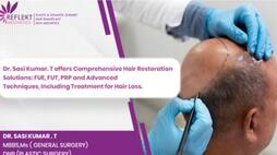 Dr. Sasi Kumar.T offers Comprehensive Hair Restoration Solution to treat Hair Loss