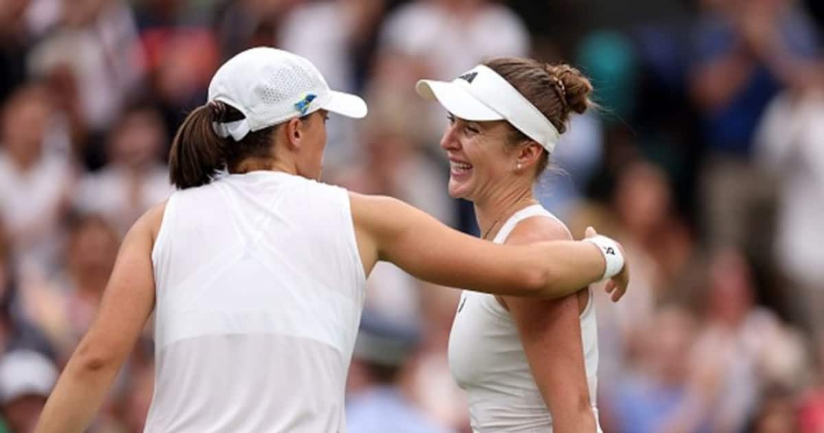 Wimbledon 2023: Watch The Moment Ukraine's Elina Svitolina Stunned Top ...