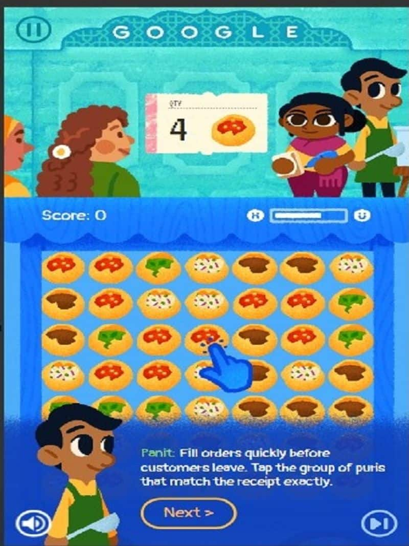 Google Doodle Pani Puri Game: Pani puri game on Google Doodle: How