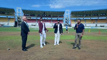 West Indies Won the toss and Choose to bat first against India in First Test Match at Dominica West Indies Won the toss and Choose to bat first against India in First Test Match at Dominica