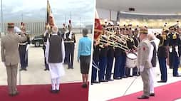 WATCH PM Modi receives guard of honour in Paris; welcomed with Indian national anthem AJR
