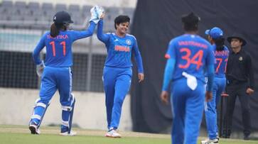 India Women won by 8 runs against Bangladesh Women in 2nd T20 match at Dhaka India Women won by 8 runs against Bangladesh Women in 2nd T20 match at Dhaka