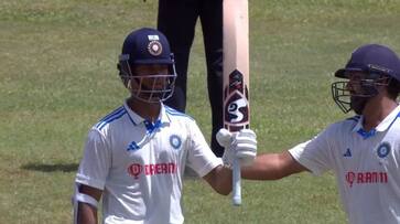 Yashasvi Jaiswal Creates a Record by hitting hundred in his debut test during WI vs IND 1st Test Match at Dominica Yashasvi Jaiswal Creates a Record by hitting hundred in his debut test during WI vs IND 1st Test Match at Dominica
