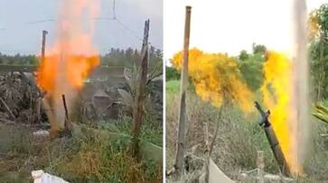 Fire breaks out after gas leak from Andhra borewell video goes viral Fire breaks out after gas leak from Andhra borewell video goes viral