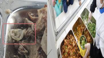China School student found a condom shaped material in food school says its a duck eyeball China School student found a condom shaped material in food school says its a duck eyeball